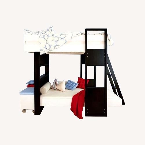 Used Argington Uffizi Dark Brown Wood Bunk Bed for sale on AptDeco