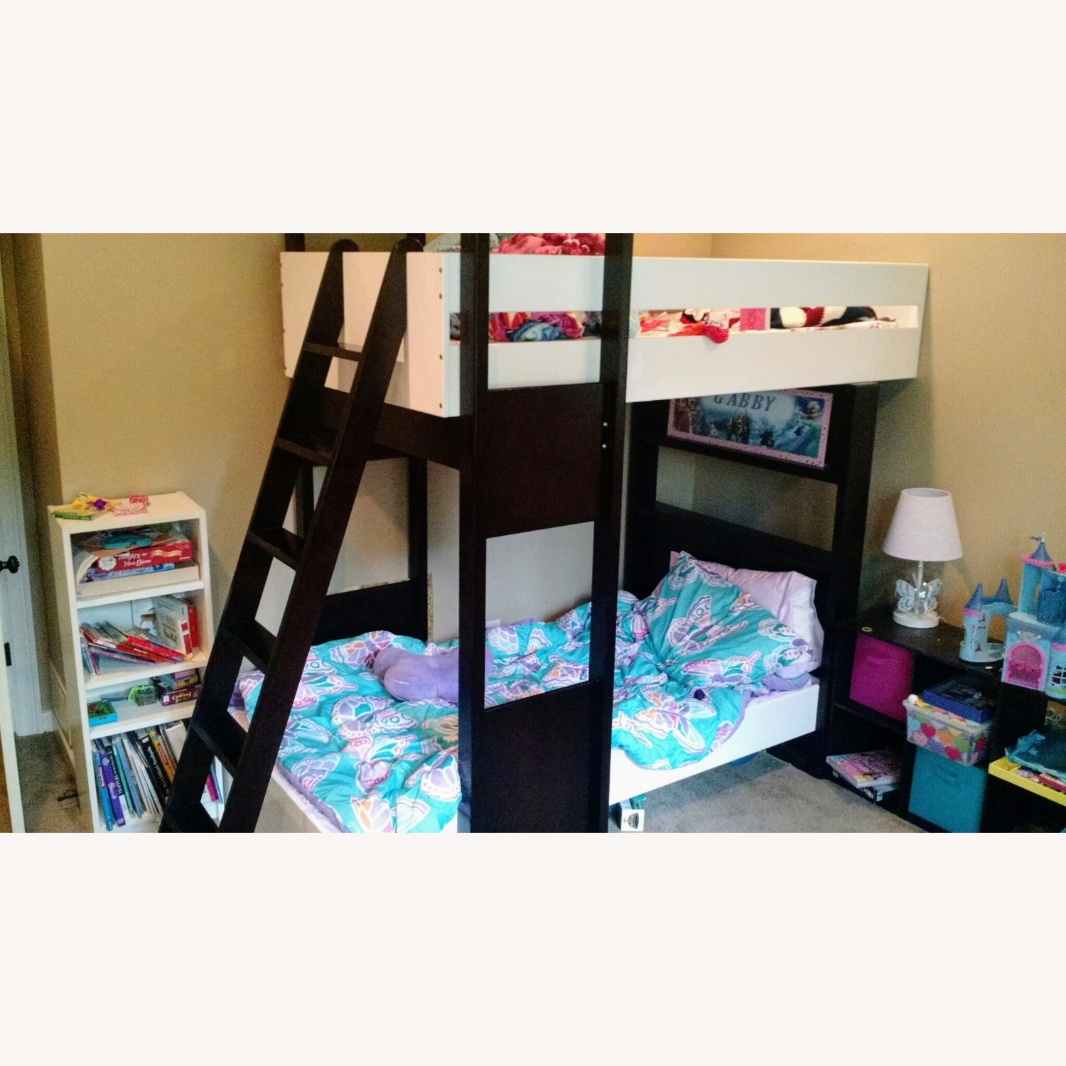 Argington Uffizi Dark Brown Wood Bunk Bed - image-2