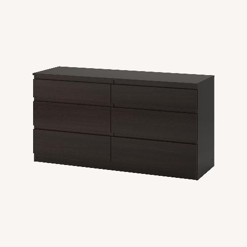 Used IKEA Kullen Chest 6 Drawers in Black/Brown for sale on AptDeco