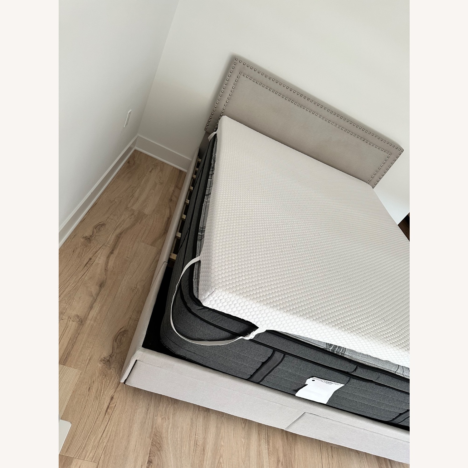 Wayfair Natural Linen Queen Bed - image-3