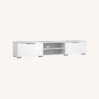Wayfair Karlin White Wood Media Storage