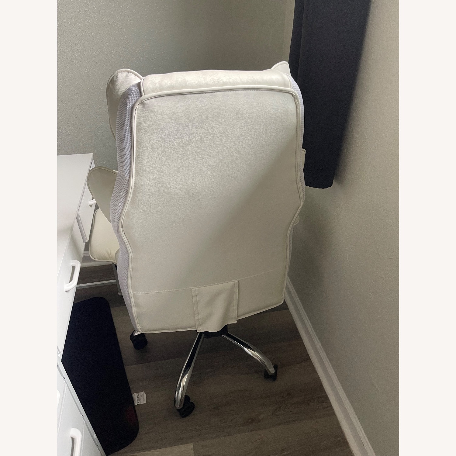 Wayfair White Leather Office Chair - image-2