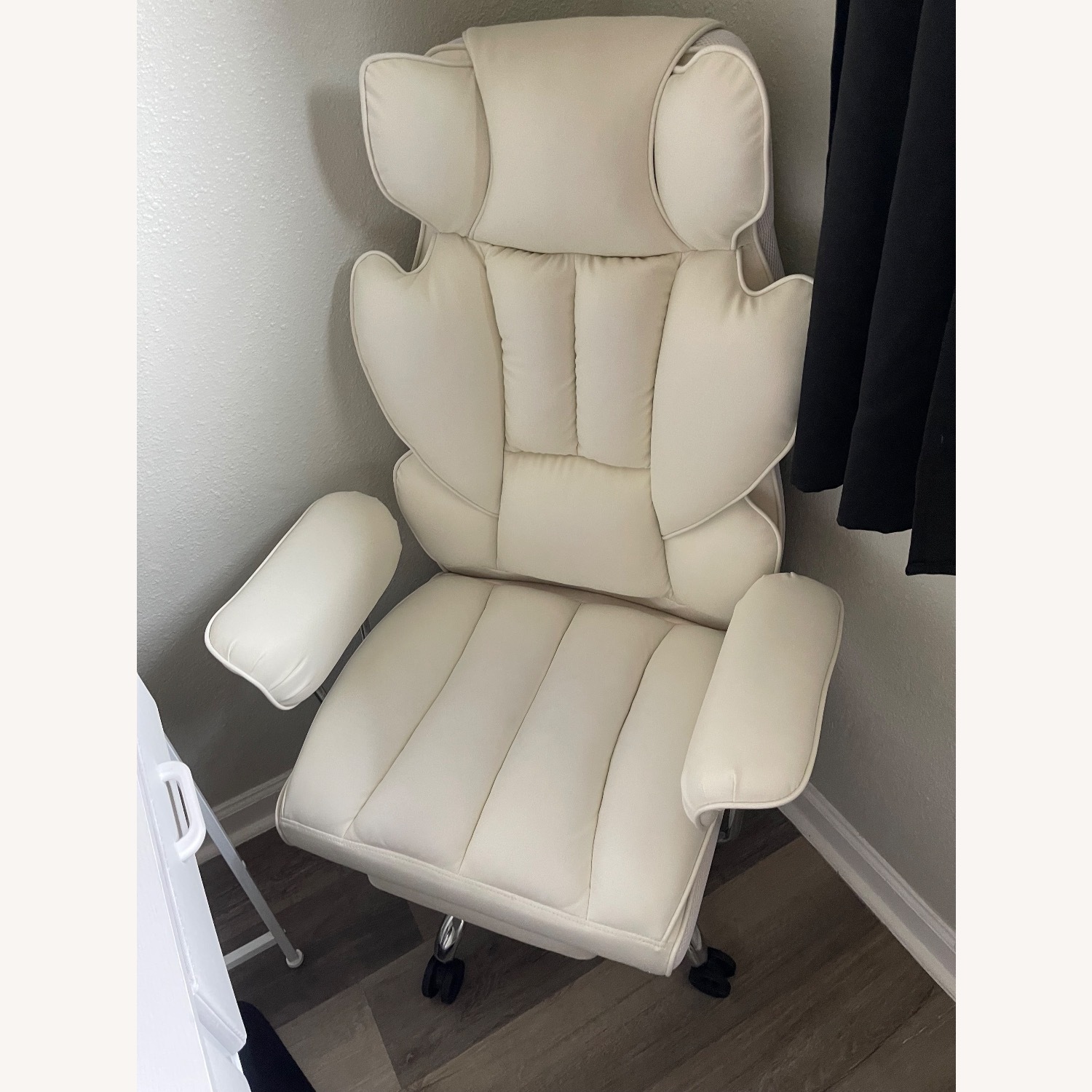 Wayfair White Leather Office Chair - image-1