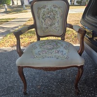 Armchair French Rococo-style Tapestry