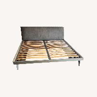 Natural Leather King Bed