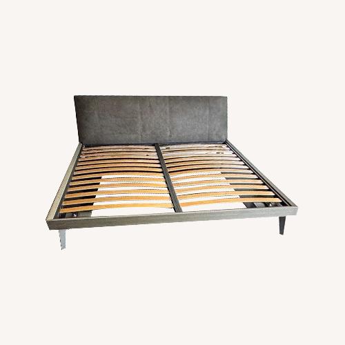 Used Natural Leather King Bed for sale on AptDeco