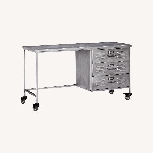 Used Pottery Barn Teen Locker Single Pedestal Storage Desk (56") for sale on AptDeco