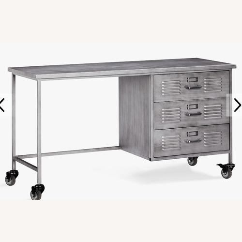 Used Pottery Barn Teen Locker Single Pedestal Storage Desk (56") for sale on AptDeco