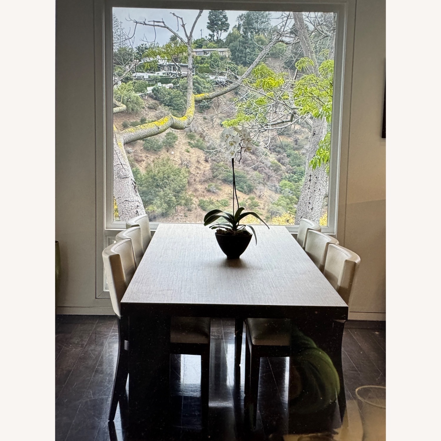 White Leather Dining Chairs - image-3