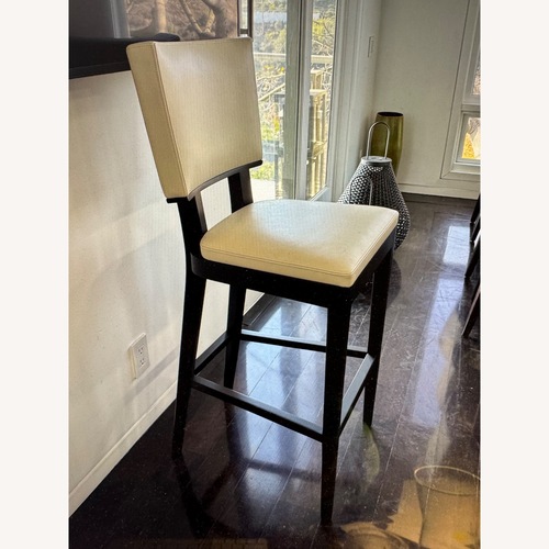 Used Vintage/Antique White Leather Stools for sale on AptDeco