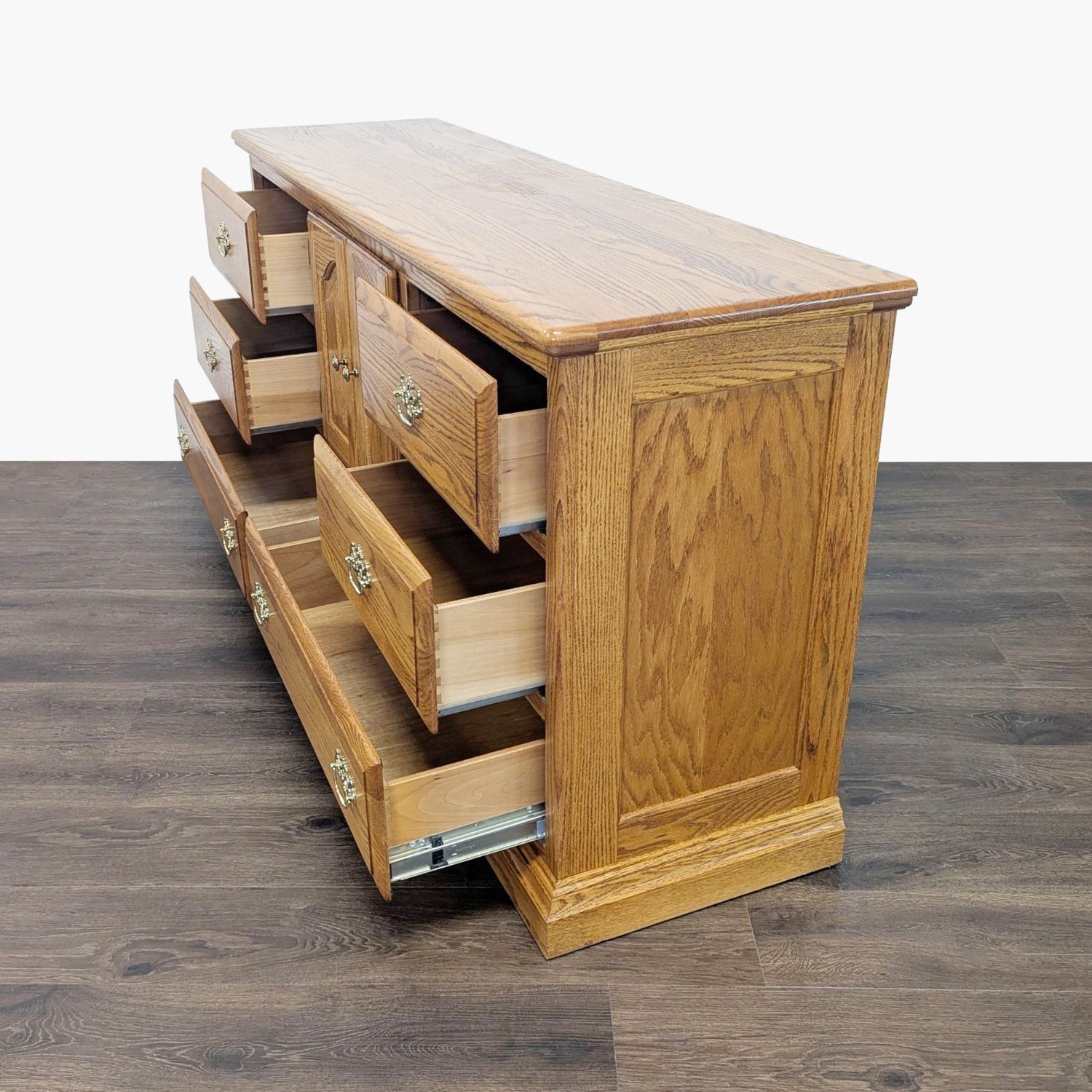 Classic Solid Oak Dresser - image-4