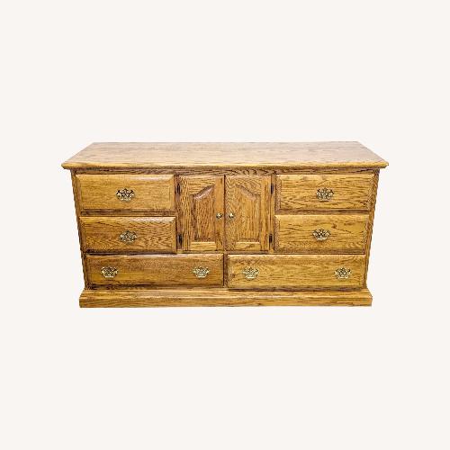 Used Classic Solid Oak Dresser for sale on AptDeco