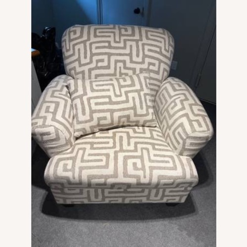 Used Raymour & Flanigan Marisa Chenille Accent Chair for sale on AptDeco