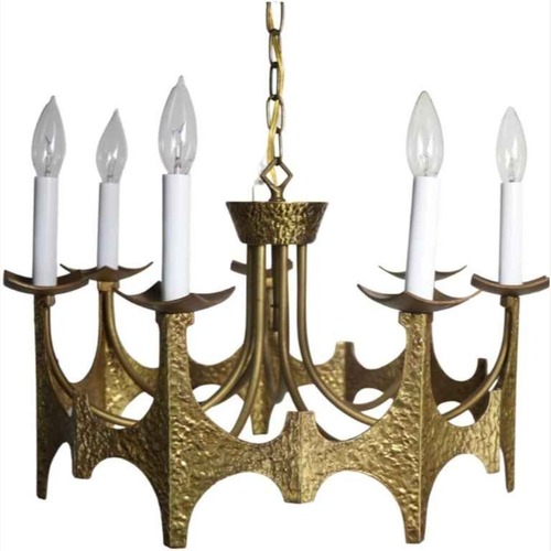 Used MCM Vintage Brutalist Chandelier by Moe Bridges for sale on AptDeco