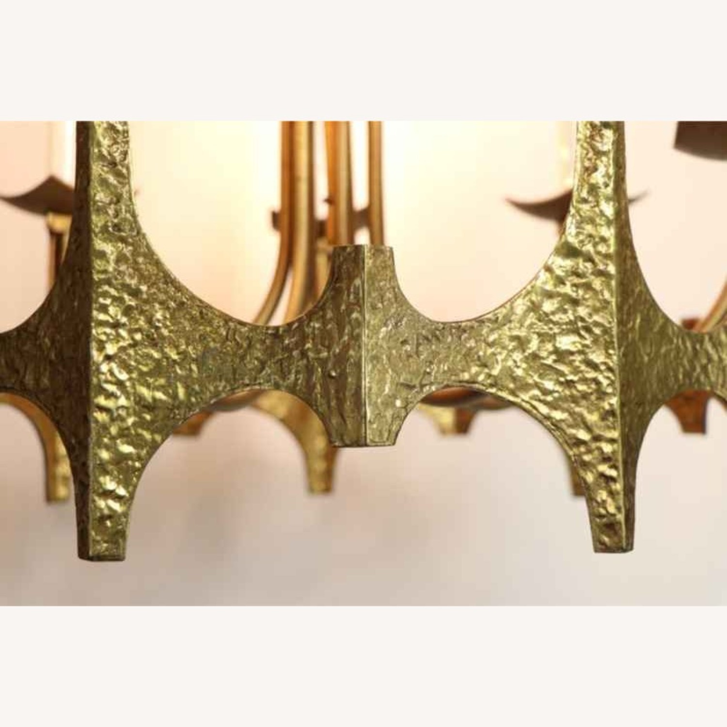 MCM Vintage Brutalist Chandelier by Moe Bridges - image-5