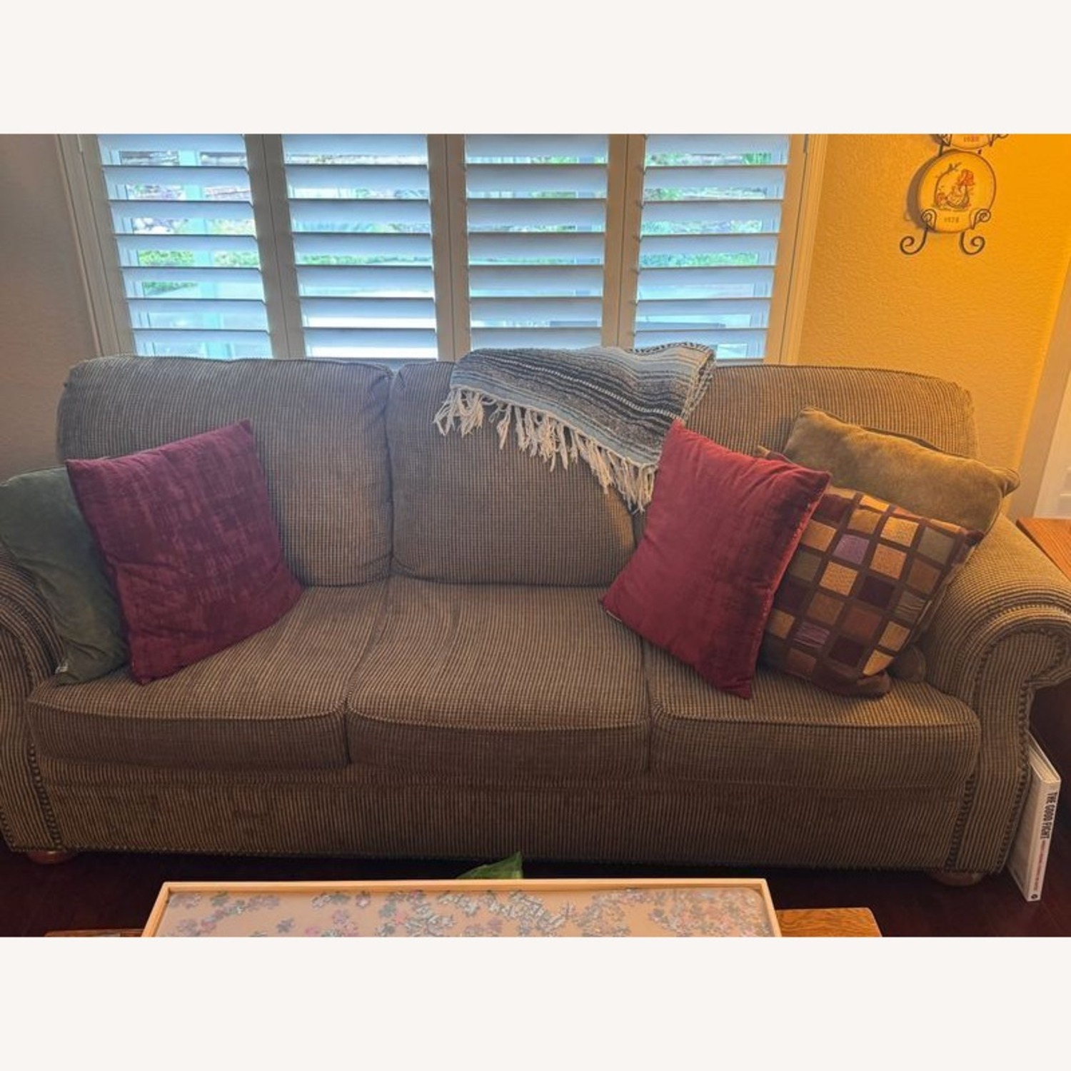 Flexsteel 3-Seat Sofa with Rolled Arms - image-1