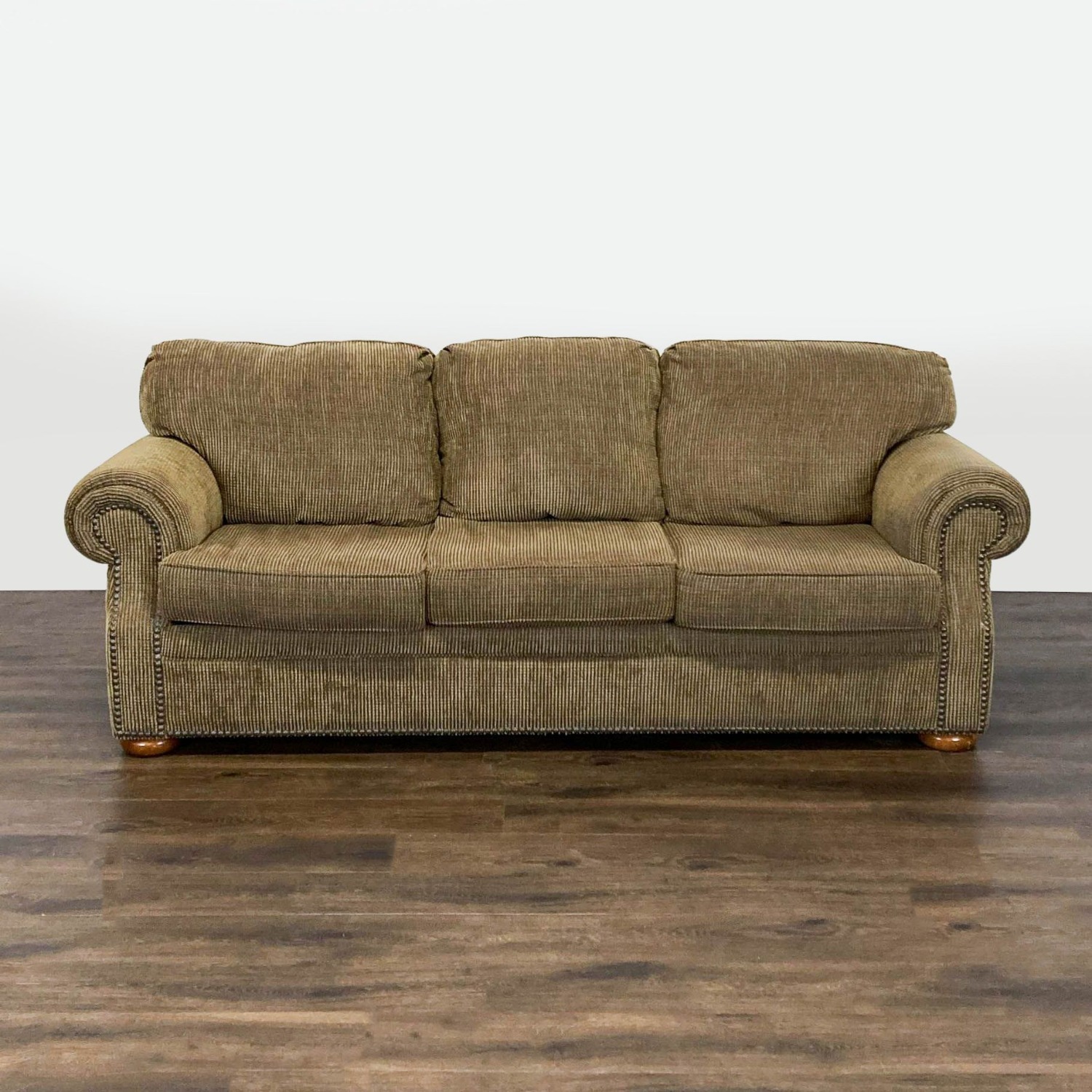 Flexsteel 3-Seat Sofa with Rolled Arms - image-0