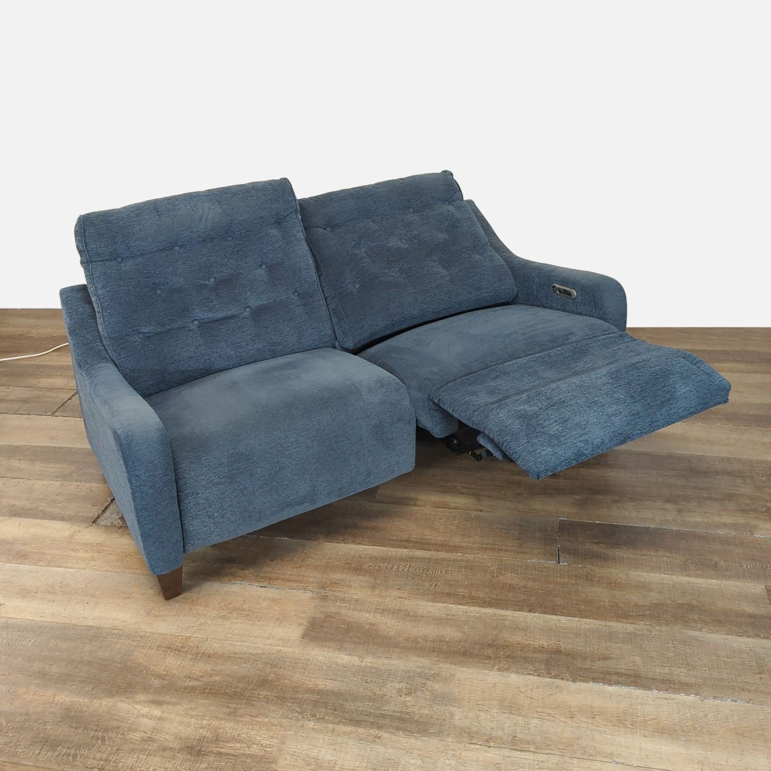 Parker House Chelsea Power Loveseat in Willow Blue - image-1