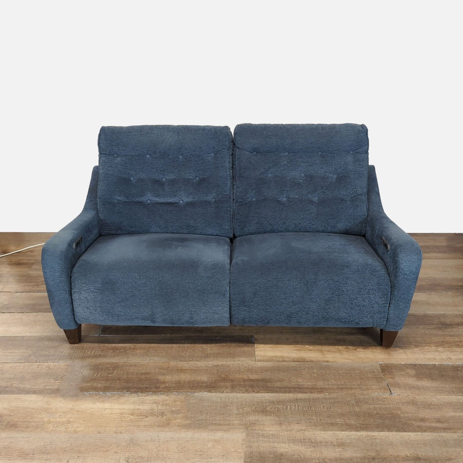 Parker House Chelsea Power Loveseat in Willow Blue - image-0