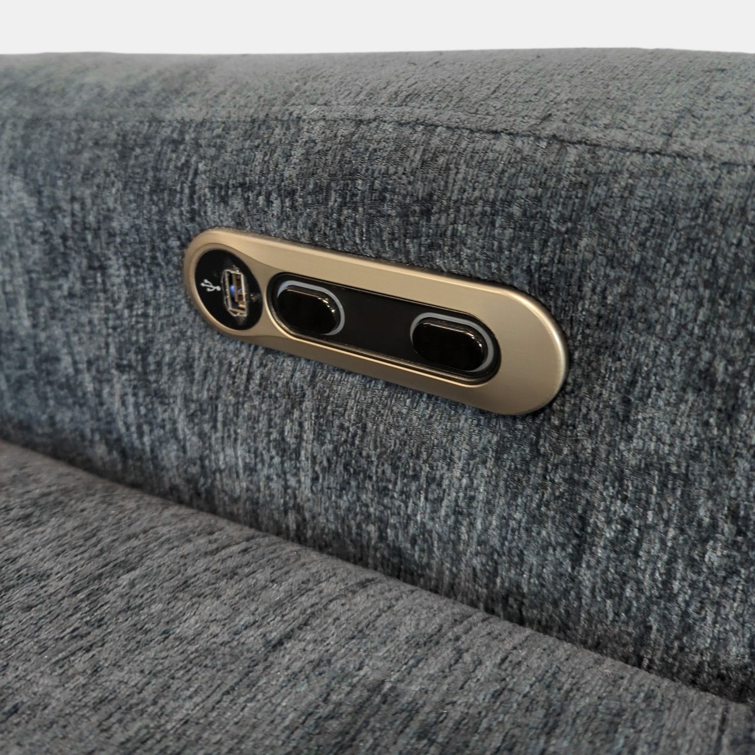 Parker House Chelsea Power Loveseat in Willow Blue - image-3