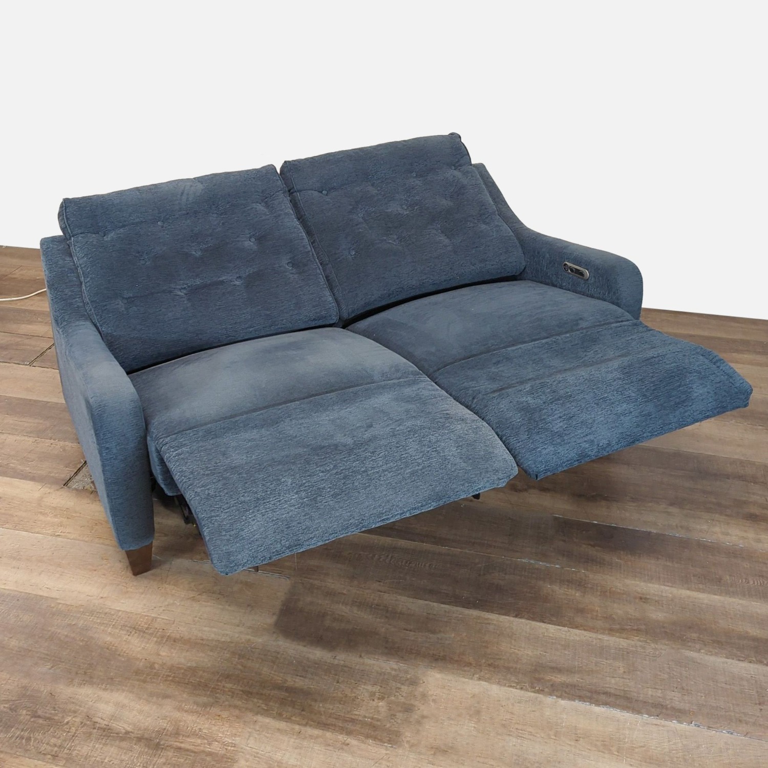 Parker House Chelsea Power Loveseat in Willow Blue - image-4