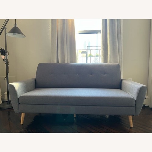 Used Mid-century Modern Tufted Fabric Upholstered Sofa for sale on AptDeco
