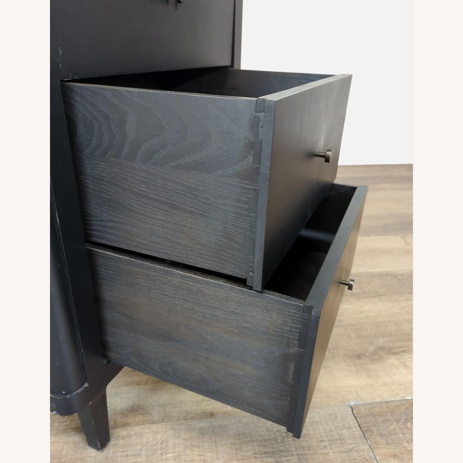 Crate and Barrel Tall Black 7-Drawer Chest - image-3