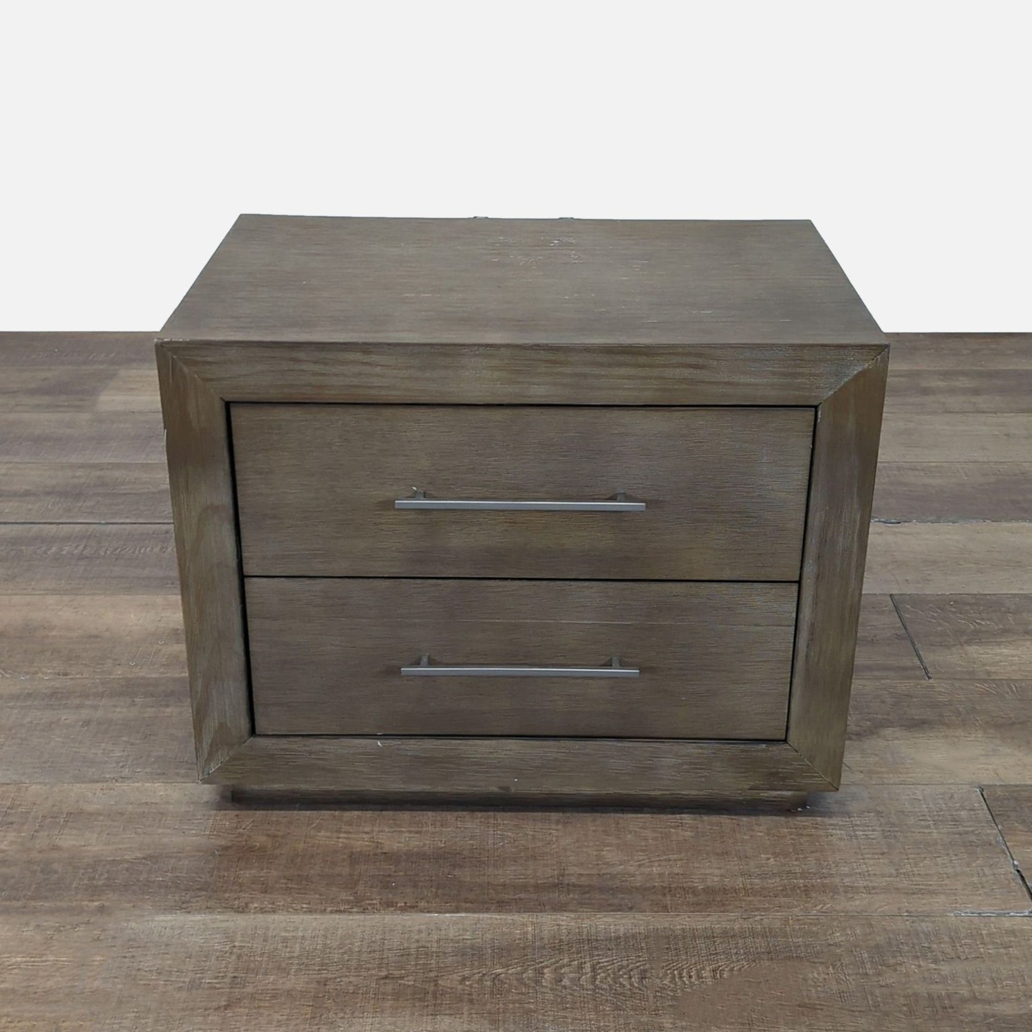 Brooks Two Drawer Solid Wood Nightstand - image-0