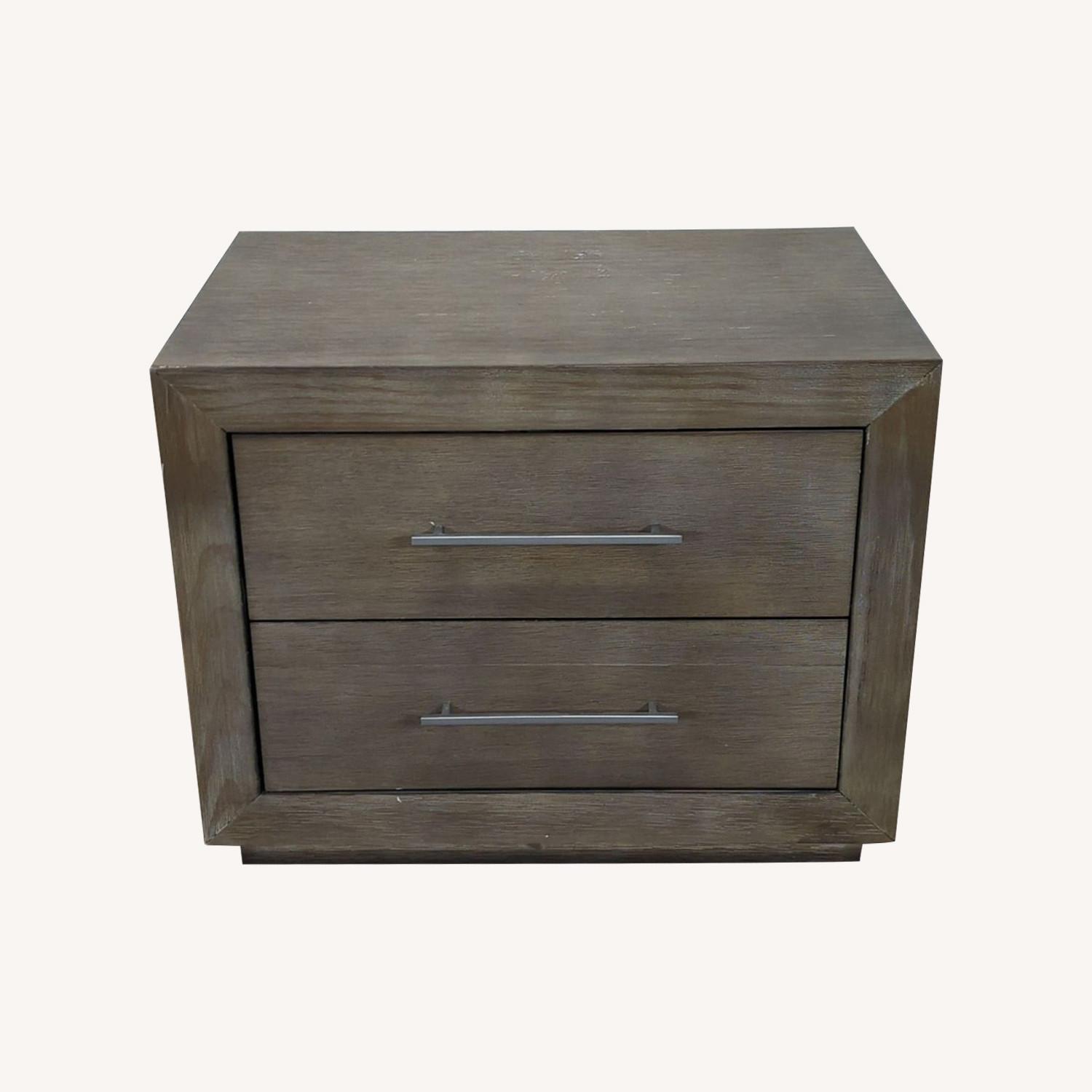 Brooks Two Drawer Solid Wood Nightstand - image-0