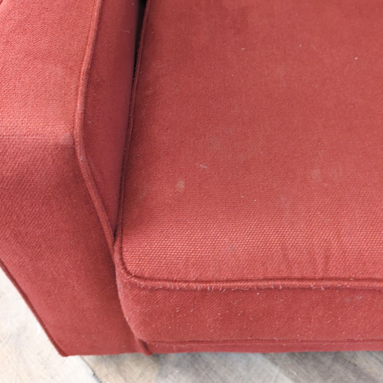 Modern Dark Red 3 Seat Sofa - image-3