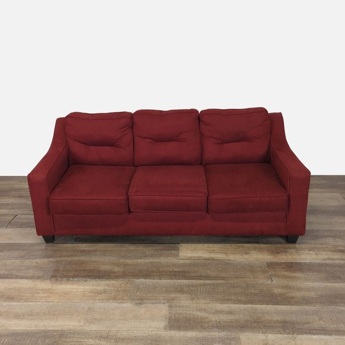 Used Modern Dark Red 3 Seat Sofa for sale on AptDeco