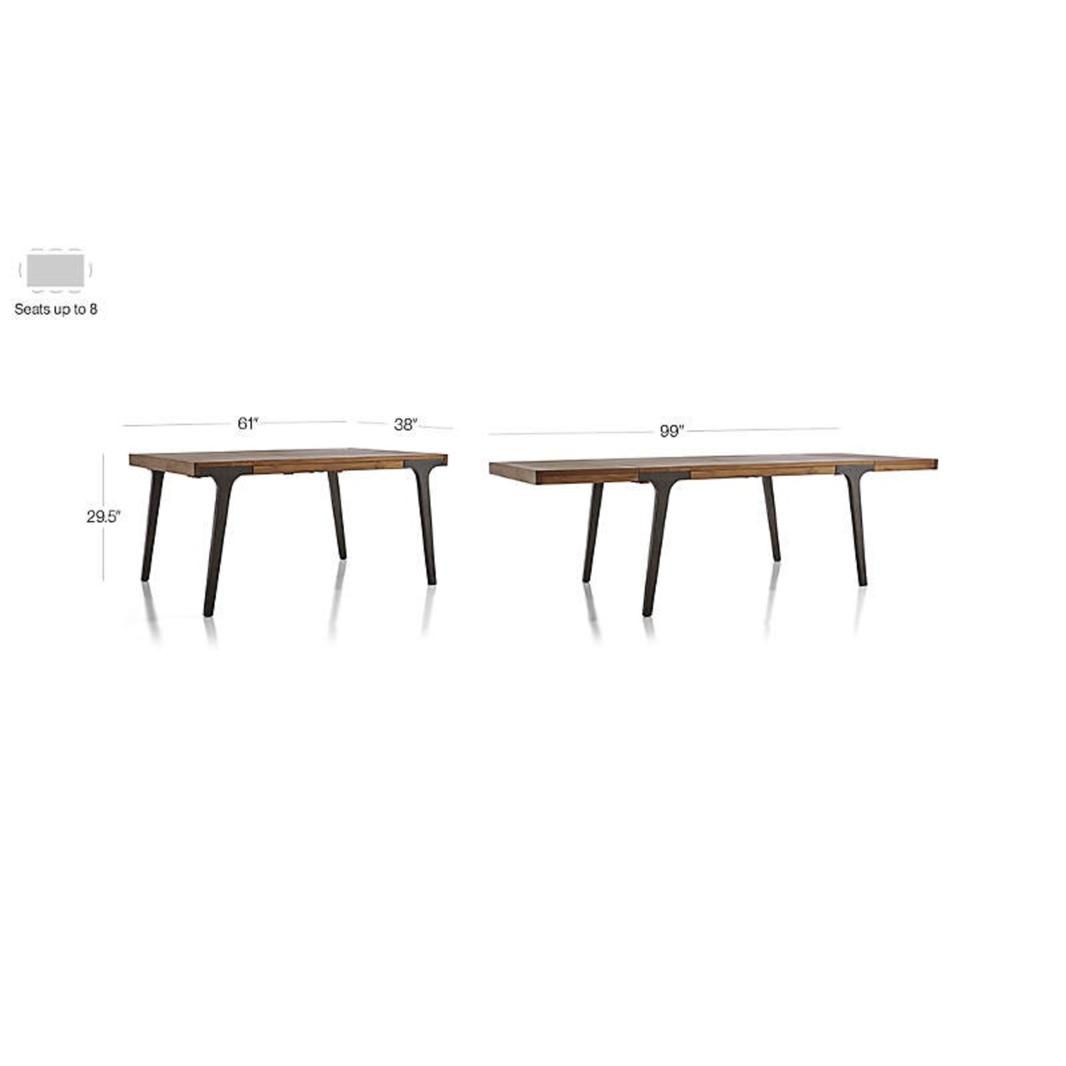 Crate & Barrel Lakin Dining Table - image-3