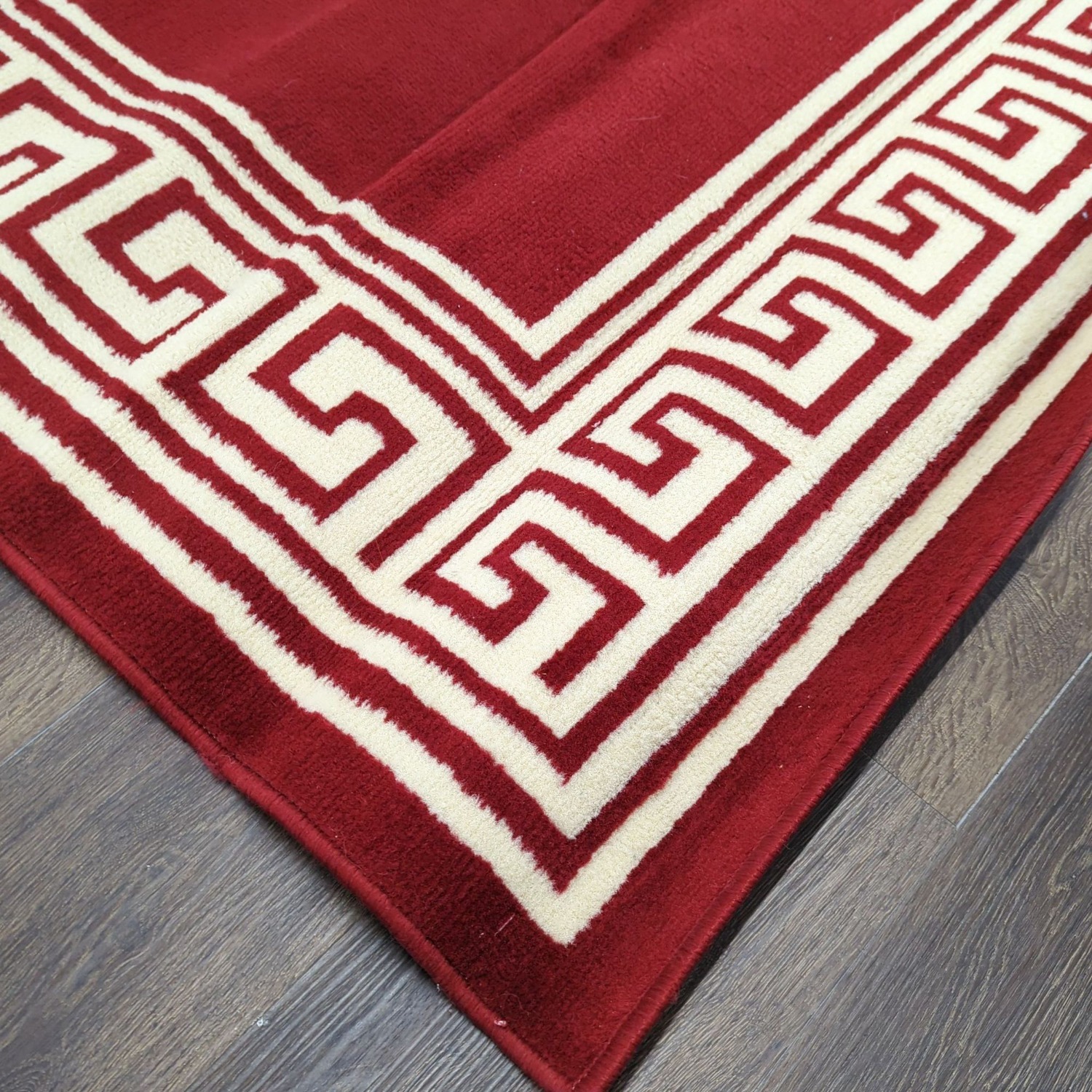 Taj Mahal Greek Key Pattern Area Rug - image-1