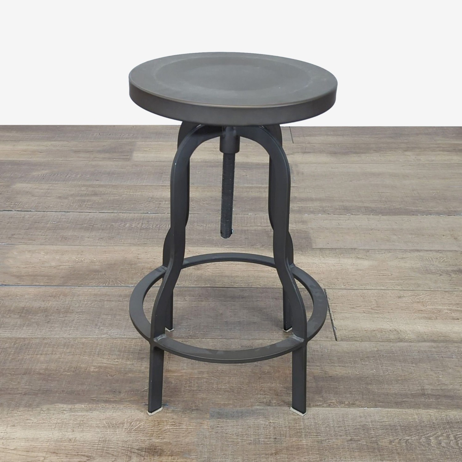 Structube Adjustable Metal Stool - image-1