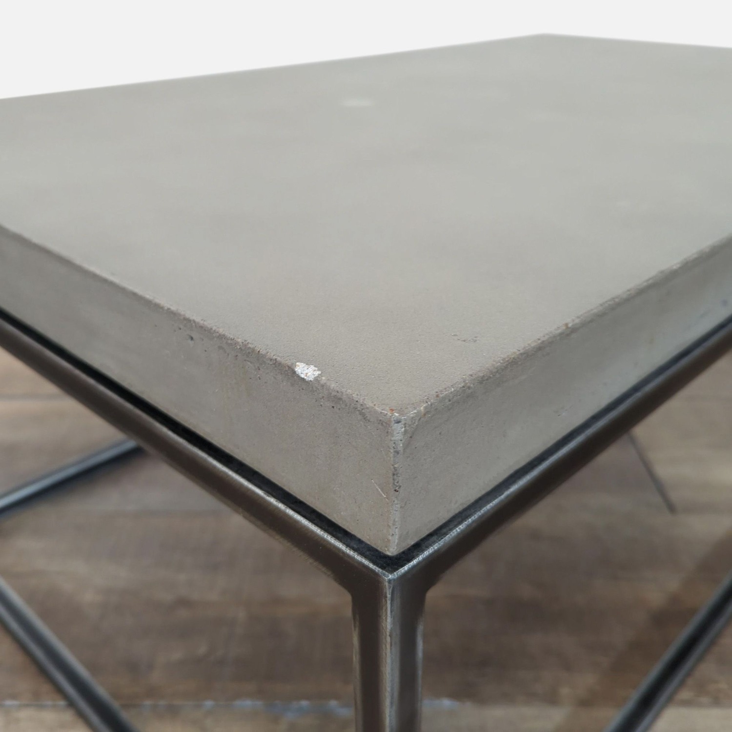 Structube Faux Stone Top Coffee Table on Metal - image-3