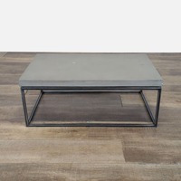 Structube Faux Stone Top Coffee Table on Metal