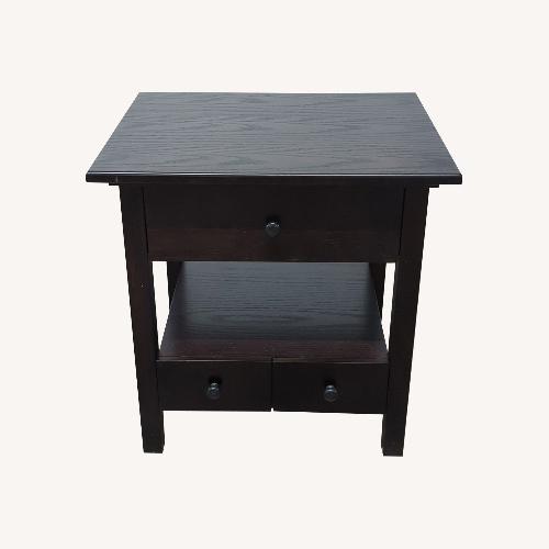 Used Crate & Barrel End Table with Drawer,Pull-OutShelf for sale on AptDeco