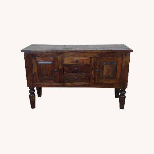 Used Crate & Barrel Wood Sideboard with Three Drawers for sale on AptDeco