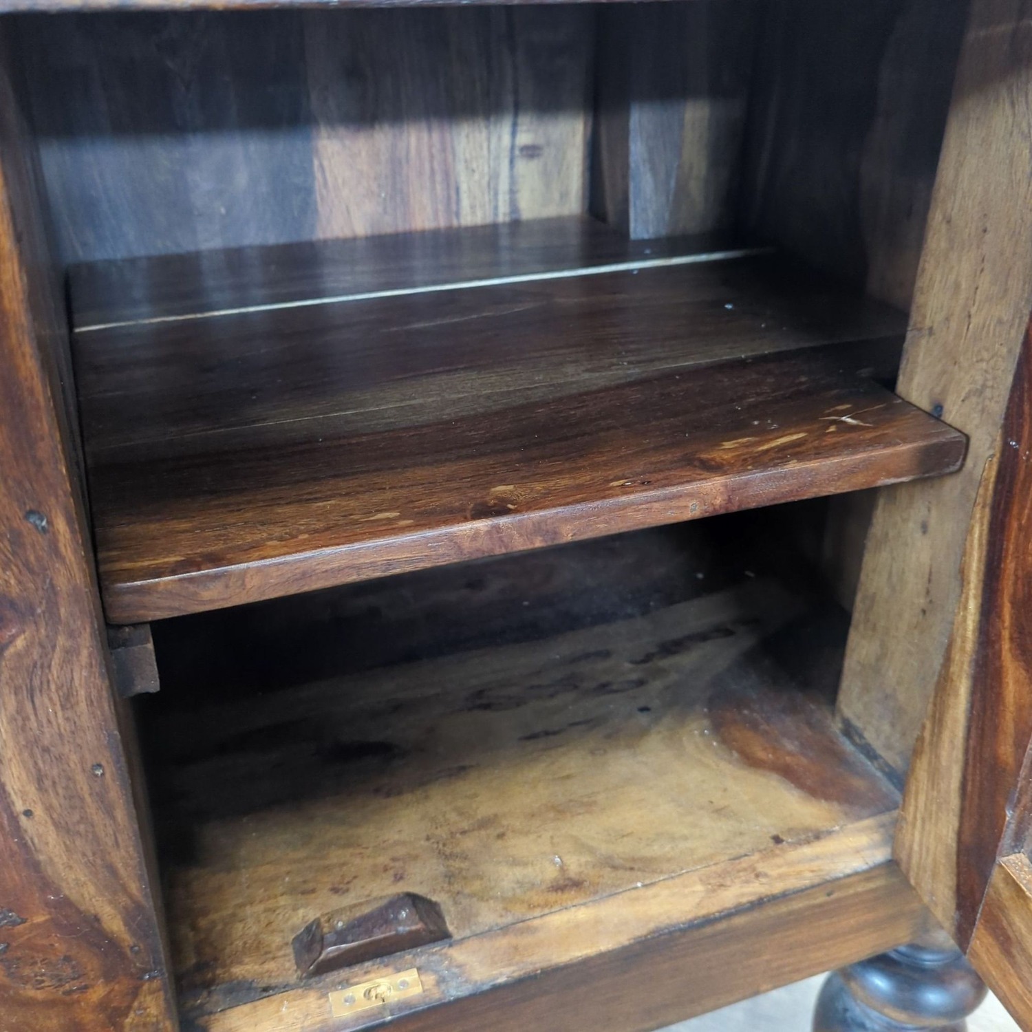 Crate & Barrel Wood Sideboard with Three Drawers - image-5
