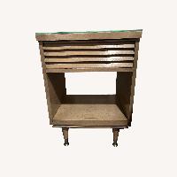 Light Gray Wood Nightstand