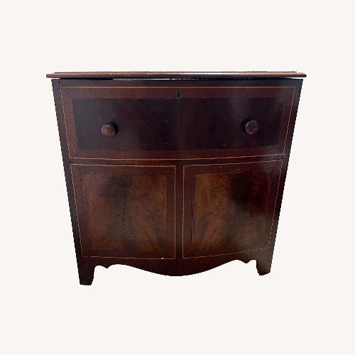 Used Vintage/Antique Dark Brown Wood Chest for sale on AptDeco