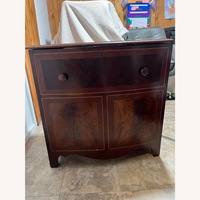Vintage/Antique Dark Brown Wood Chest