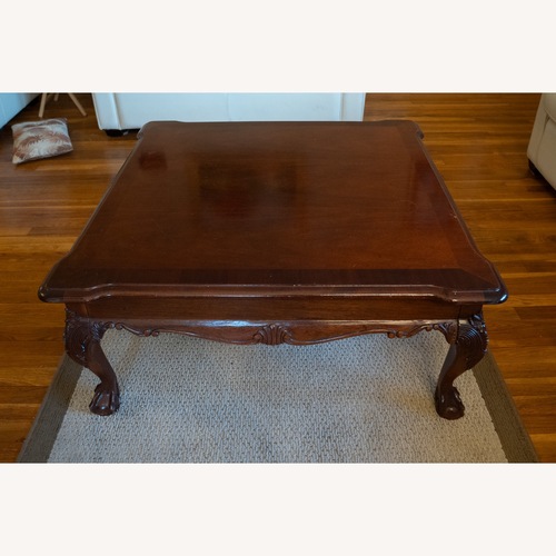 Used Stanley Furniture Dark Brown Wood Coffee Table for sale on AptDeco