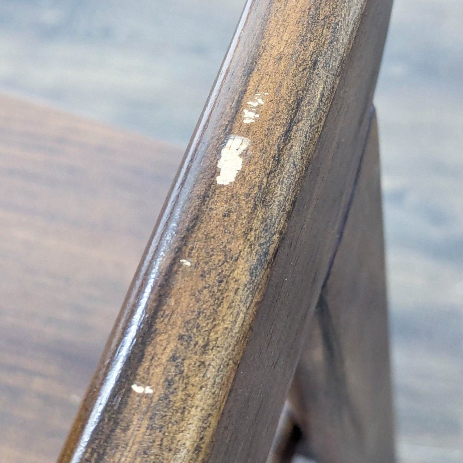 Set of Four Wood Dining Chairs with Curved Back - image-6