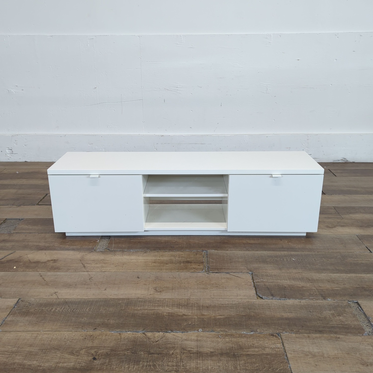 Two Drawer Media Console with Shelving	 - image-6