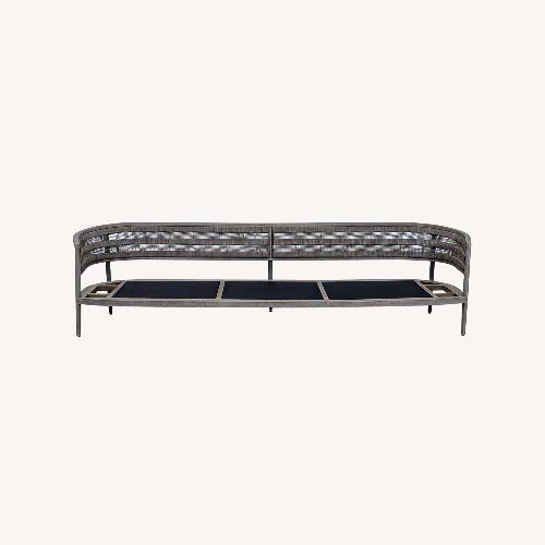Used Restoration Hardware Nusa Teak Outdoor Sofa for sale on AptDeco