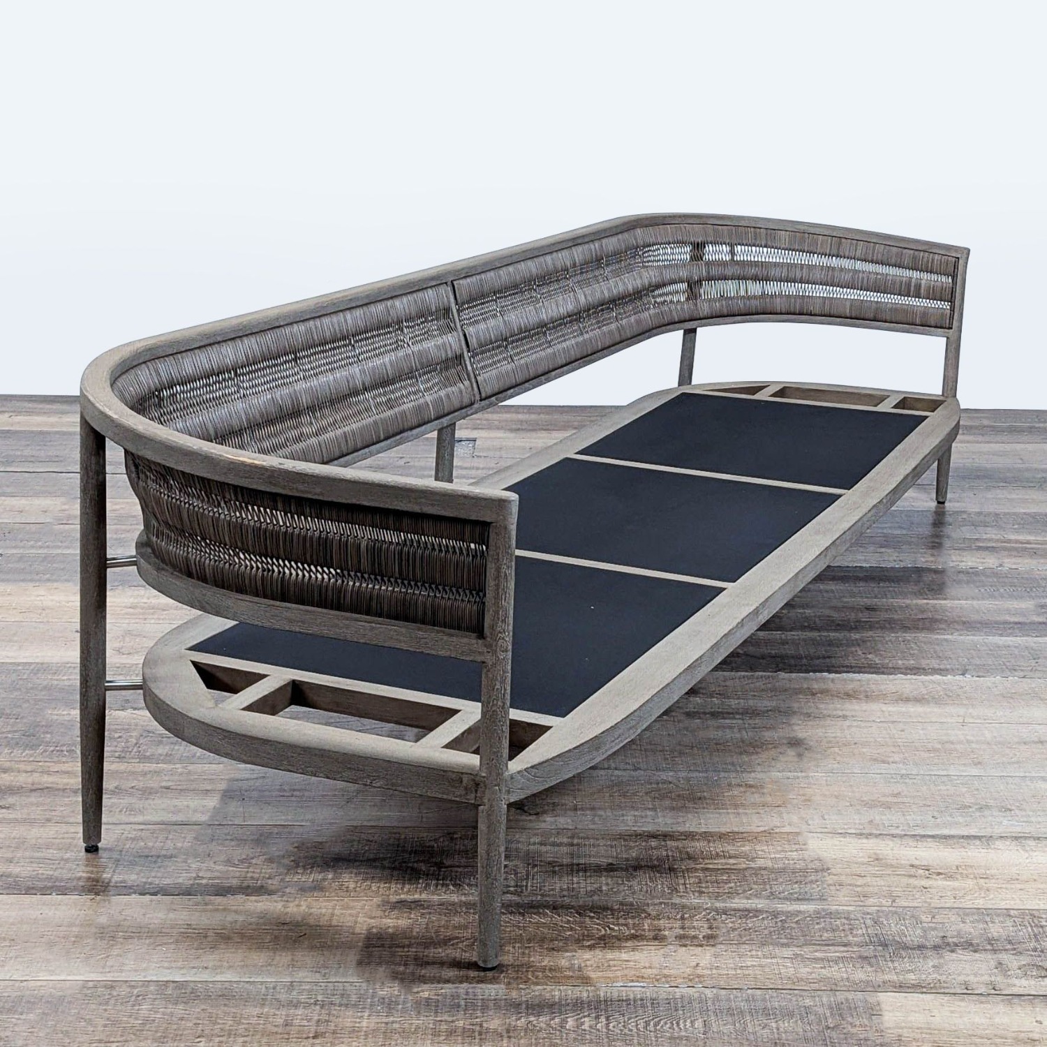 Restoration Hardware Nusa Teak Outdoor Sofa - image-1