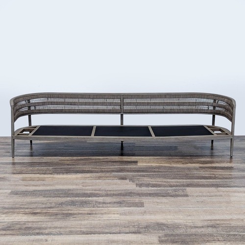 Used Restoration Hardware Nusa Teak Outdoor Sofa for sale on AptDeco