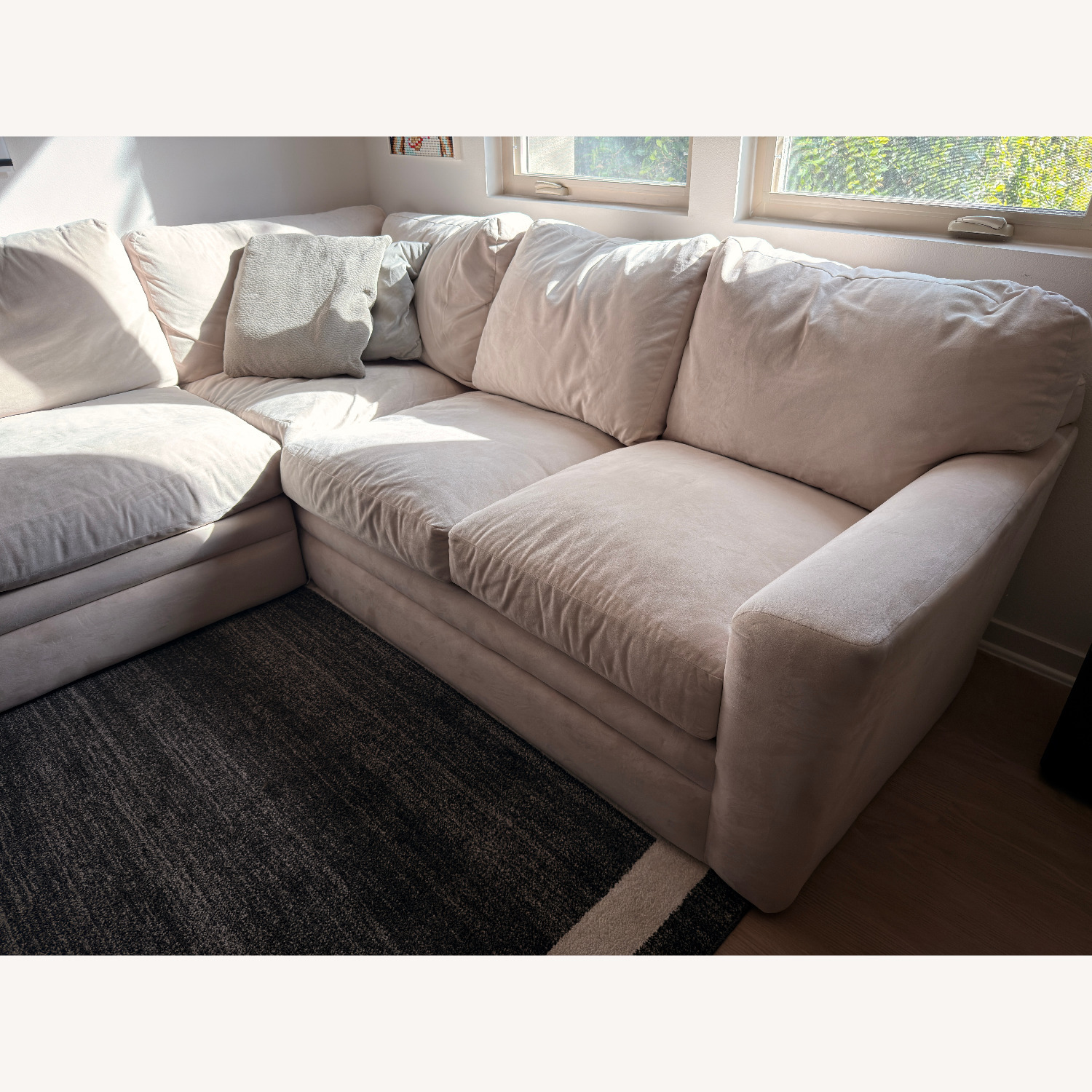 Natural Fabric 3+ Piece Sectional - image-2