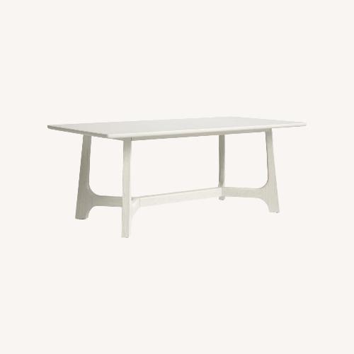 Used All Modern Burk  White Wood Dining Table for sale on AptDeco